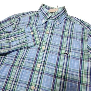 Vinyard Vines Men's Tucker Slim Fit‎ Plaid Button-down Size XS